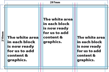 How to design an A4 folded leaflet fig. 4